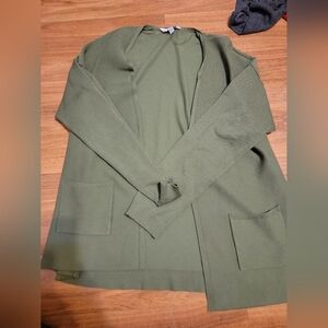 Time and Tru olive green size xl cardigan